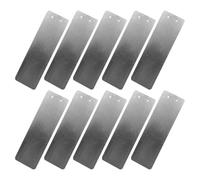 10pcs Aluminum Plant Identification Tags Silver Metal Labels