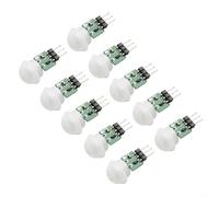 10pcs AM312 PIR Sensor Module 3-5m Range Small Lens | DC 2.7-12V input, passive infrared tech, auto control, low power draw, 10-pack for value set