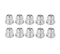 10PCS AN12 Male Thread Billet Aluminum Alloy 7/8in Universal Fuel Line Adapter, CNC Machined Automotive Fuel Fitting for Performance Cars, Weld - On Flange Design with Resistance