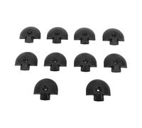10PCS Angled End Cap for L Track Semi Circular Shape End Fittings Eliminates Pointed Edges On L Rail L Track Tie Down End Caps for Truck Bed Trailer Cargo Control Pickup RV ATV