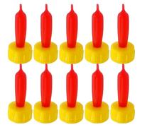 10pcs Animal Milk Drink Nipples - Nursing Lambs, Small Animals Drinks Nipple | Soft Rubber Pacifier Bottle Feeding Artifact Teats, Bottle Pacifier Farm Animal Feeding Supplies for Feeding S