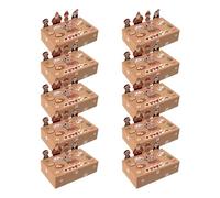 10Pcs Animal Themed Foldable Treat Boxes for Kids Parties Holiday Cookie Storage Decorative Packaging Box Animal Shape Gift Boxes