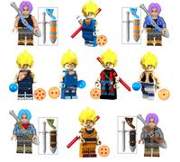 (10PCS Anime Dragon Ball) 34PCS Anime Dragon Ball Collect Children's Toys MiniFigures Fit Lego