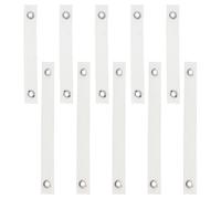 10pcs Anti Tip Furniture Straps for Bookcases and Bookshelves, White | Nylon Webbing, Easy Installation, Withstand Strong Forces, Babyproofing Support for Pets