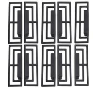 10Pcs Antique Drawer Pulls Decorative Kitchen Cabinet Handles Hardware Black Knobs with Mounting Screws for Home Furniture Cupboard Wardrobe Chest Dresser Pull Handle