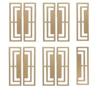 10Pcs Antique Drawer Pulls Decorative Kitchen Cabinet Handles Hardware Brushed Copper Knobs with Mounting Screws for Home Furniture Cupboard Wardrobe Chest Dresser Pull Handle