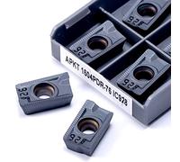 10pcs APKT1003 APMT1135 APKT1604 ADKT1505 PDER 76 IC928 Carbide Inserts Lathe Cutter Turning Tool CNC Machine Cutting Tools Tungsten(APMT1604 M2-VP15TF)