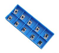 10PCS APKT11T308G2 Carbide Inserts Uncoated Carbide Dual Edge Inserts for Aluminum For Machining Compatible with Indexable Face Mill and End Mill Square and Side Milling