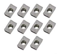 10pcs APKT1604PDFR-MA3 H01 Carbide Turning Inserts for Aluminum & Non-Ferrous Metals - 16×12×0.8mm, ISO Standard for CNC Toolholding