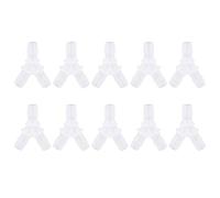 10Pcs Aquarium Air Tubing Connector Soft Hose Fittings Y-Type Connector Aquarium 3 Way Y Type Air Valve(8mm)