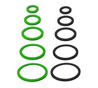 10Pcs Aquarium Feeding Ring Lightweight Round Fish Tank Floating Plant Rings Green Black