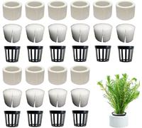 10Pcs Aquarium Plant Weights Ceramic, Aquatic Plant Anti-Floating Pot Fixing, Decorative Landscape Accessories, Fish Tank Essentials