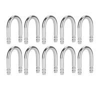 10Pcs Aquarium U-Shape Elbow Pipe Stainless Steel Oxygen Pump CO2 Tubing Aquarium Fish Tank Accessory