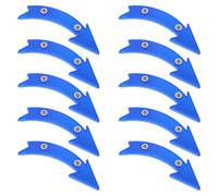 10pcs Arrow Shaped Bike Spoke Reflectors for Night Riding Safety Blue