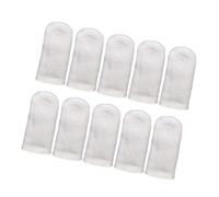 10PCS Artifact Maintenance Finger Sleeves Cots Soft Leather Ventilated Unisex Option for Bead Care Professional Craftsmen Grade Leather Finger Guards