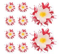 10pcs Artificial Flower Hair Clip for Women Red Spider Lily Plumeria