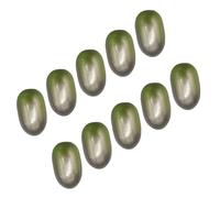 10PCS Artificial Olived Shape Ornament Realistic Fruit Props Party Decoration Table Centerpieces Accessories Faux Foam Olived Fruit Decorations