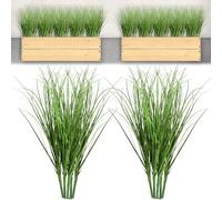 10PCS Artificial Plants Onion Grass, Faux Shrubs Wheat Grass Greenery Stems Onion Grass-Greenery Faux Greenery Stems for Home Decor, Fake Tall Grass-Plant for House Home Indoor Outdoor Office Room