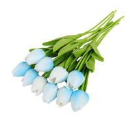 10pcs Artificial Tulip Flower Fake Plant Bouquet Wedding / Home Garden Decor NEW