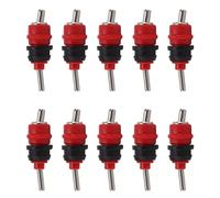 10pcs Automatic Chicken Water Nipple 360 Degree Poultry Drinking Water Chicken Duck Hen Watering Nipple Red Steel Ball