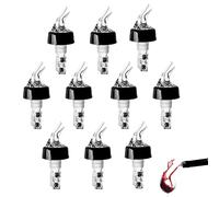 10PCS Automatic Measured Bottle Pourer 1oz/30ml Bottle Pourers for Spirits Drinks Wine Cocktail Quick Shot Spirit Measure Alcohol Spirit Pourers Dispenser Home Bar Tools