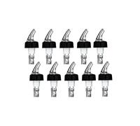 10Pcs Automatic Measured Bottle Pourer, Spout Pourer with Tail and Collar, Liquor Pourers 1 Oz/ 30 Ml