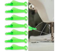 10Pcs Automatic Needle Threader Fish Mouth Sewing Machine Needle Threader Fish Mouth Needle Threader Tool for Sewing Needle Threader Sewing Machine Quick Sewing Threader Needle Tool(Green)