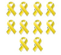 10pcs Awareness Lapel Pin Ribbon Brooch Breast Cancers Health Care Public Welfare Badges Jewelry Accessories Awareness Ribbon Pins