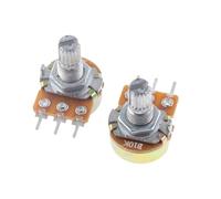 10pcs B1K B2K B5K B10K B20K WH148 B50K B100K B500K 3Pin 15mm Shaft Amplifier Dual Stereo Potentiometer 1K 2K 5K 10K 50K 100K 1M(10K 10PCS)