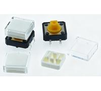 10pcs B3F Tactile Push Button + A14 Color Hat + Transparent Cap 12*12*7.3mm