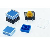 10pcs B3F Tactile Push Button + A14 Color Hat + Transparent Cap 12*12*7.3mm