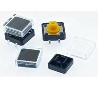 10pcs B3F Tactile Push Button + A14 Color Hat + Transparent Cap 12*12*7.3mm