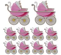 10pcs Baby Carriage Candy Box Baby Christening Baptism Party Supply Paper Gift Boxes for Baby Shower Party Baby Birthday