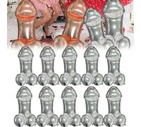10PCS Bachelorette Party Favors Iridescent Balloons,40" Large Bachelorette Party Balloons,Bride B-alloons Bachelorette for Bridal Shower and Engagement Decorations,Funny Gag Gifts for the Bride