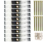 10Pcs Back Box Repair Clip, Adjustable Electrical Wall Box Repair Kit, 86 Type Switch Socket Screw Hooks, Wall Box Repairs Solution, Walls Outlet Cassette Repairer Support Rod Screws