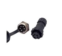 10Pcs Back Nut Aviation Connector GX16 M16 Waterproof Back Nut Male Female Plug Socket Docking 2p 3p 4p 5p 6p 7p 8p 9p 10pin IDGTTLDF(Back nut 5P 10PCS)