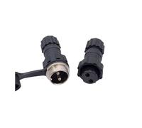 10Pcs Back Nut Aviation Connector GX16 M16 Waterproof Back Nut Male Female Plug Socket Docking 2p 3p 4p 5p 6p 7p 8p 9p 10pin IDGTTLDF(Docking 2P 10PCS)