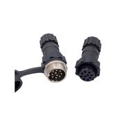 10Pcs Back Nut Aviation Connector GX16 M16 Waterproof Back Nut Male Female Plug Socket Docking 2p 3p 4p 5p 6p 7p 8p 9p 10pin IDGTTLDF(Docking 10P 10PCS)