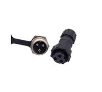 10Pcs Back Nut Aviation Connector GX16 M16 Waterproof Back Nut Male Female Plug Socket Docking 2p 3p 4p 5p 6p 7p 8p 9p 10pin IDGTTLDF(Back nut 3P 10PCS)