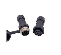10Pcs Back Nut Aviation Connector GX16 M16 Waterproof Back Nut Male Female Plug Socket Docking 2p 3p 4p 5p 6p 7p 8p 9p 10pin IDGTTLDF(Docking 8P 10PCS)