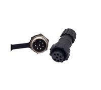 10Pcs Back Nut Aviation Connector GX16 M16 Waterproof Back Nut Male Female Plug Socket Docking 2p 3p 4p 5p 6p 7p 8p 9p 10pin IDGTTLDF(Back nut 7P 10PCS)