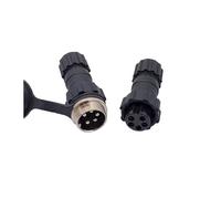 10Pcs Back Nut Aviation Connector GX16 M16 Waterproof Back Nut Male Female Plug Socket Docking 2p 3p 4p 5p 6p 7p 8p 9p 10pin IDGTTLDF(Docking 5P 10PCS)