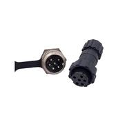 10Pcs Back Nut Aviation Connector GX16 M16 Waterproof Back Nut Male Female Plug Socket Docking 2p 3p 4p 5p 6p 7p 8p 9p 10pin IDGTTLDF(Back nut 6P 10PCS)