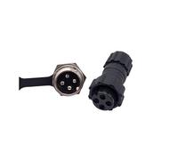 10Pcs Back Nut Aviation Connector GX16 M16 Waterproof Back Nut Male Female Plug Socket Docking 2p 3p 4p 5p 6p 7p 8p 9p 10pin IDGTTLDF(Back nut 4P 10PCS)