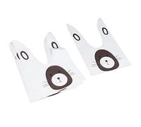 10Pcs Baking Bag DIY Long Ear Sweet Candies Cranberry Cookies Packing Bag for Home Bakery Camping Durable EVA Material 13.5x23cm 5.3x9.1in (Cookie bag-10 cute moles)