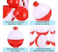 10pcs Ball Float Plastic Sea Fishing Accessory for Lovers Red ABS | Lightweight, Convenient to Use, Sea Fishing Float Ring, Red Finish, ABS Build, Bait Accessory