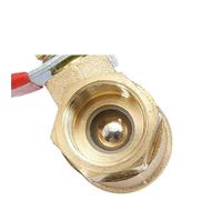 10pcs Ball Valve 4-12mm Hose Barb 1/8'' 1/2'' 1/4'' Male Thread Connector Joint Copper Pipe Fitting Coupler Adapter(12mm Tube,50 PCS_1/4")