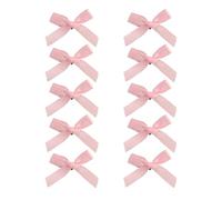 10pcs Ballet Styles Ribbons Hairclip Women Ponytail Hairclip Lovely Bows Hairpin For Various Hairstyles Sweet Solid Color Hair Clip