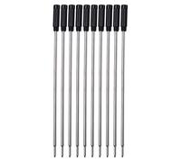 10Pcs Ballpoint Pen Refills Black/Blue Refill Length 4.5 Inch 1.0mm Point for Most Metal Ballpoint Pen Office Use