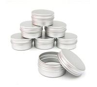 10pcs Balm Nail Art Cosmetic Cream Make Up Pot Lip Jar Tin Case Container Screw 15ml by FamilyMall